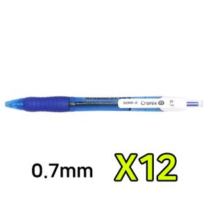 [동아] 크로닉스DX볼펜 0.7mm(청색)_12개입